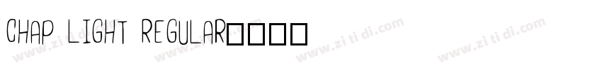 Chap Light Regular字体转换